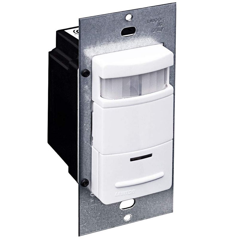 Leviton مستشعر حركة مفتاح الحائط ليفيتون ديكورا 120/277 فولت، ODS10-IDE، أبيض - Image 1